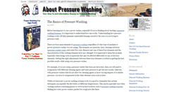 Desktop Screenshot of aboutpressurewashing.com