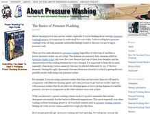 Tablet Screenshot of aboutpressurewashing.com